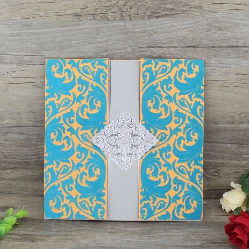 Simple and Elegant Flocked Wedding Invitations Online